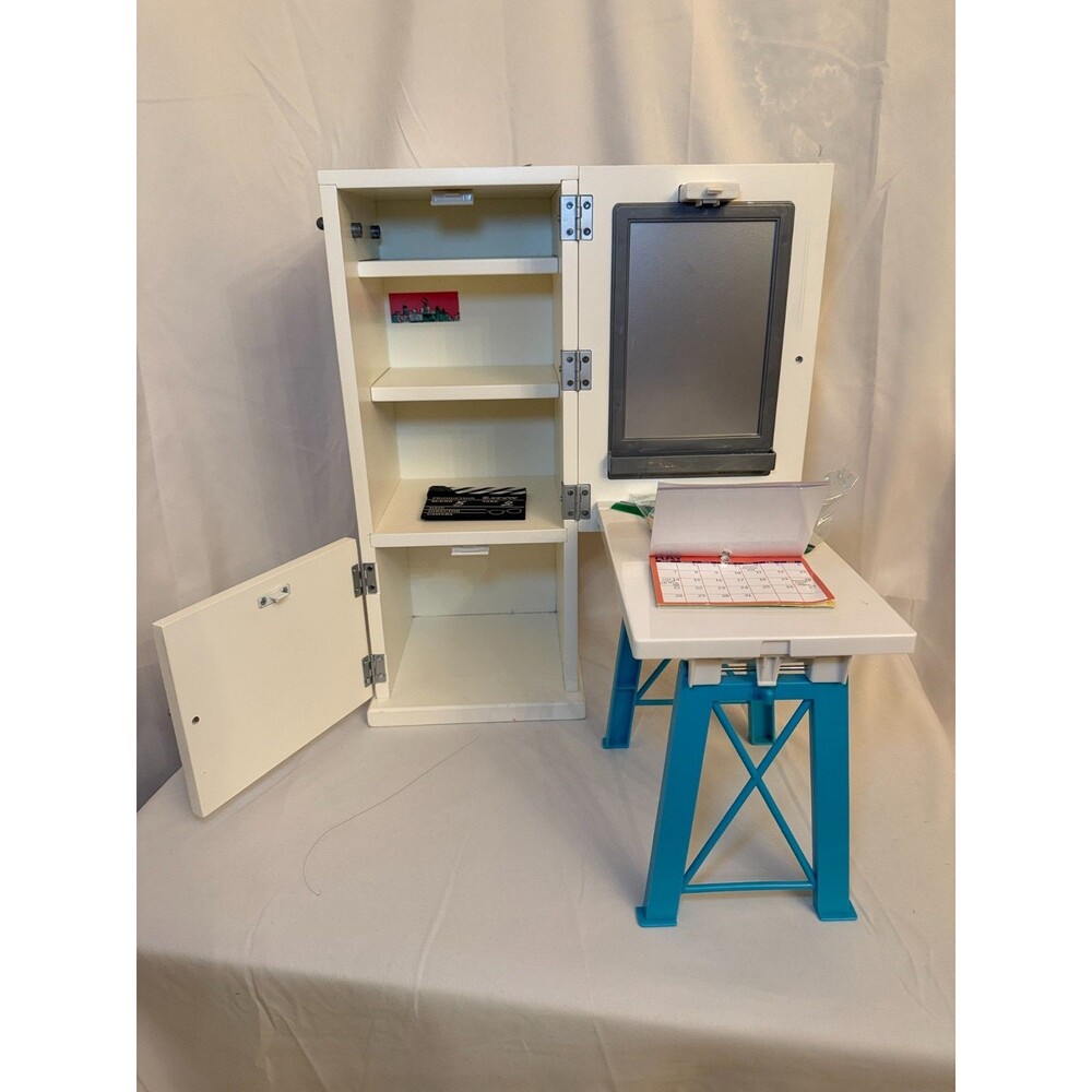 American Girl 18" Z Yang Doll & Z's Desk Bundle Incomplete Set Mini Accessories - Picture 14 of 16